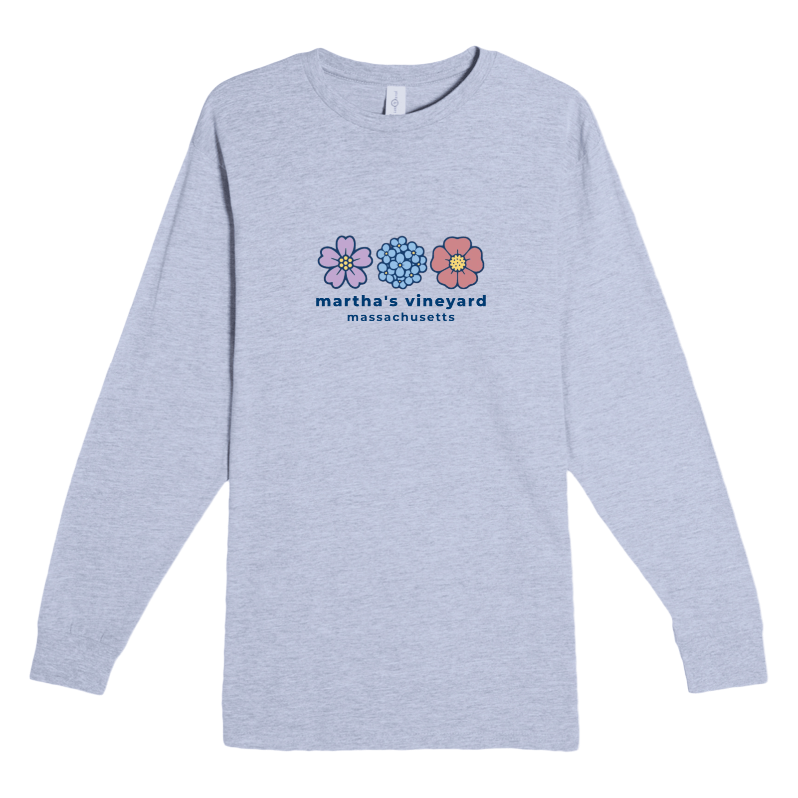 Cape Cod Clothing Company Martha's Vineyard Summer Bloom Heavyweight Long Sleeve Tee