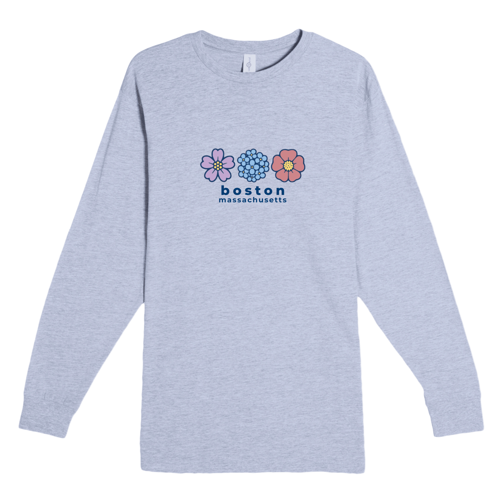 Cape Cod Clothing Company Boston Summer Bloom Heavyweight Long Sleeve Tee