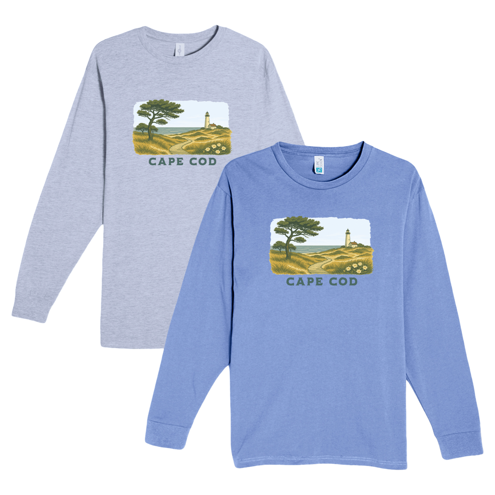 Cape Cod Clothing Company Cape Cod Serene Shoreline Heavyweight Long Sleeve Tee