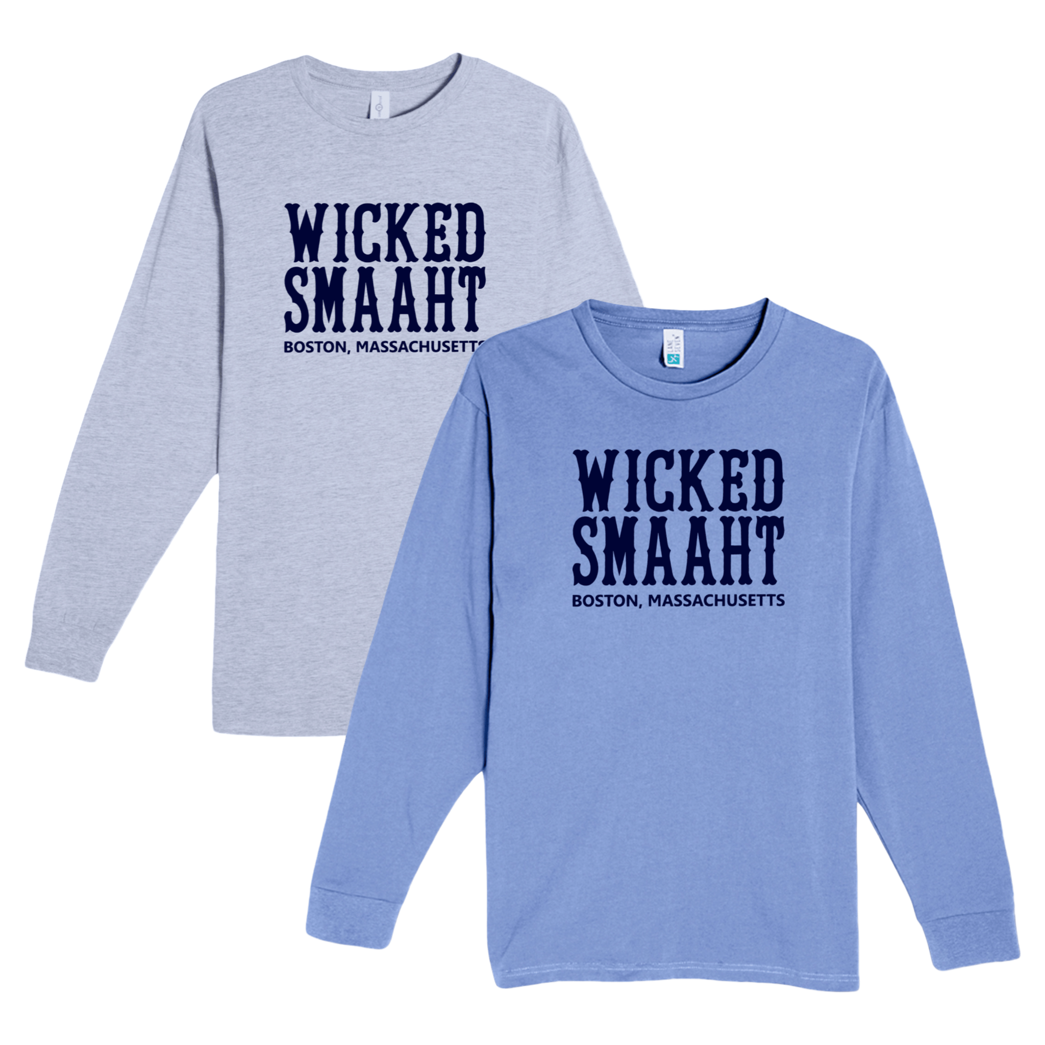 Cape Cod Clothing Company Boston Wicked Smaaht Heavyweight Long Sleeve Tee