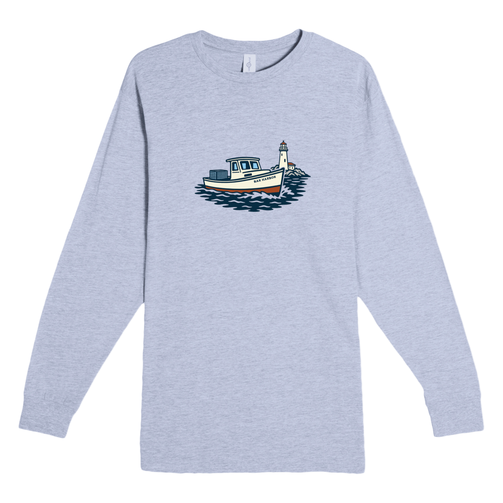 Cape Cod Clothing Company Bar Harbor Lobster Boat Heavyweight Long Sleeve Tee
