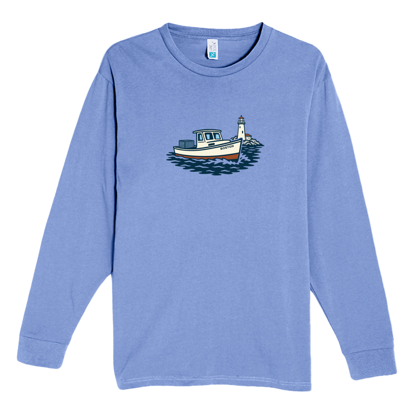 Cape Cod Clothing Company Boston Lobster Boat Heavyweight Long Sleeve Tee