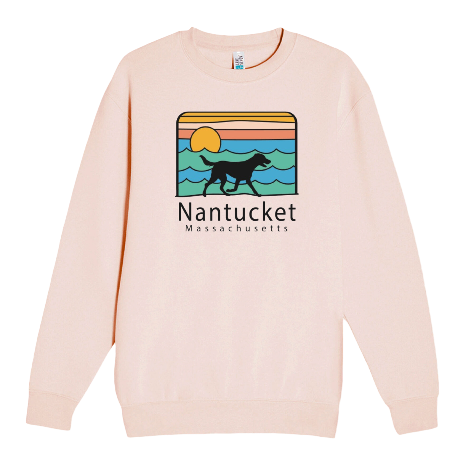 Nantucket Summer Dog Soft Fleece Crewneck Sweatshirt