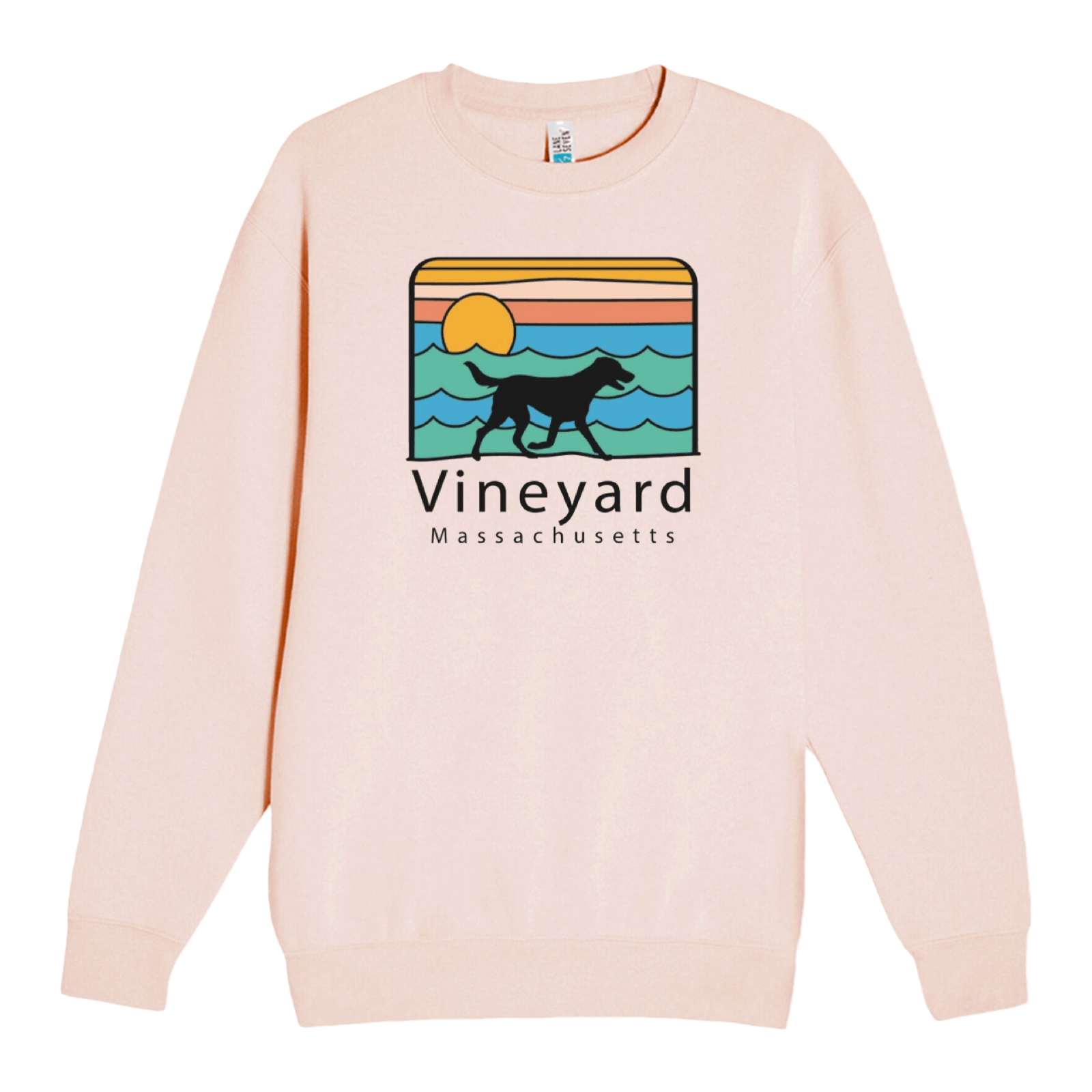 Cape Cod Clothing Company Vineyard Summer Dog Soft Fleece Crewneck Sweatshirt