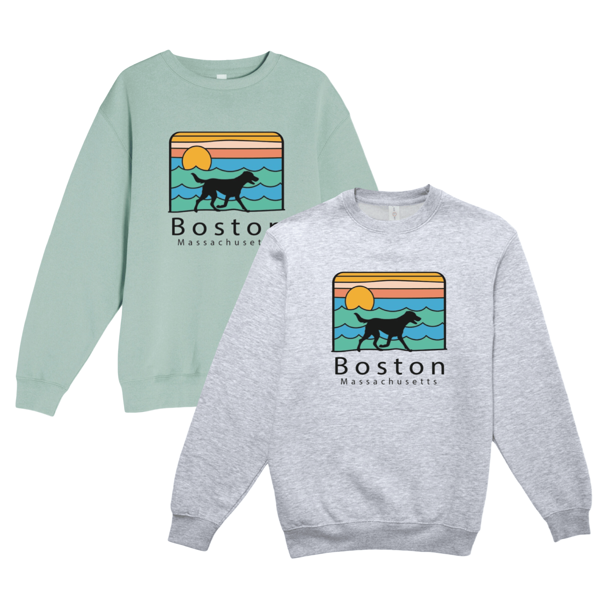 Cape Cod Clothing Company Boston Summer Dog Soft Fleece Crewneck Sweatshirt