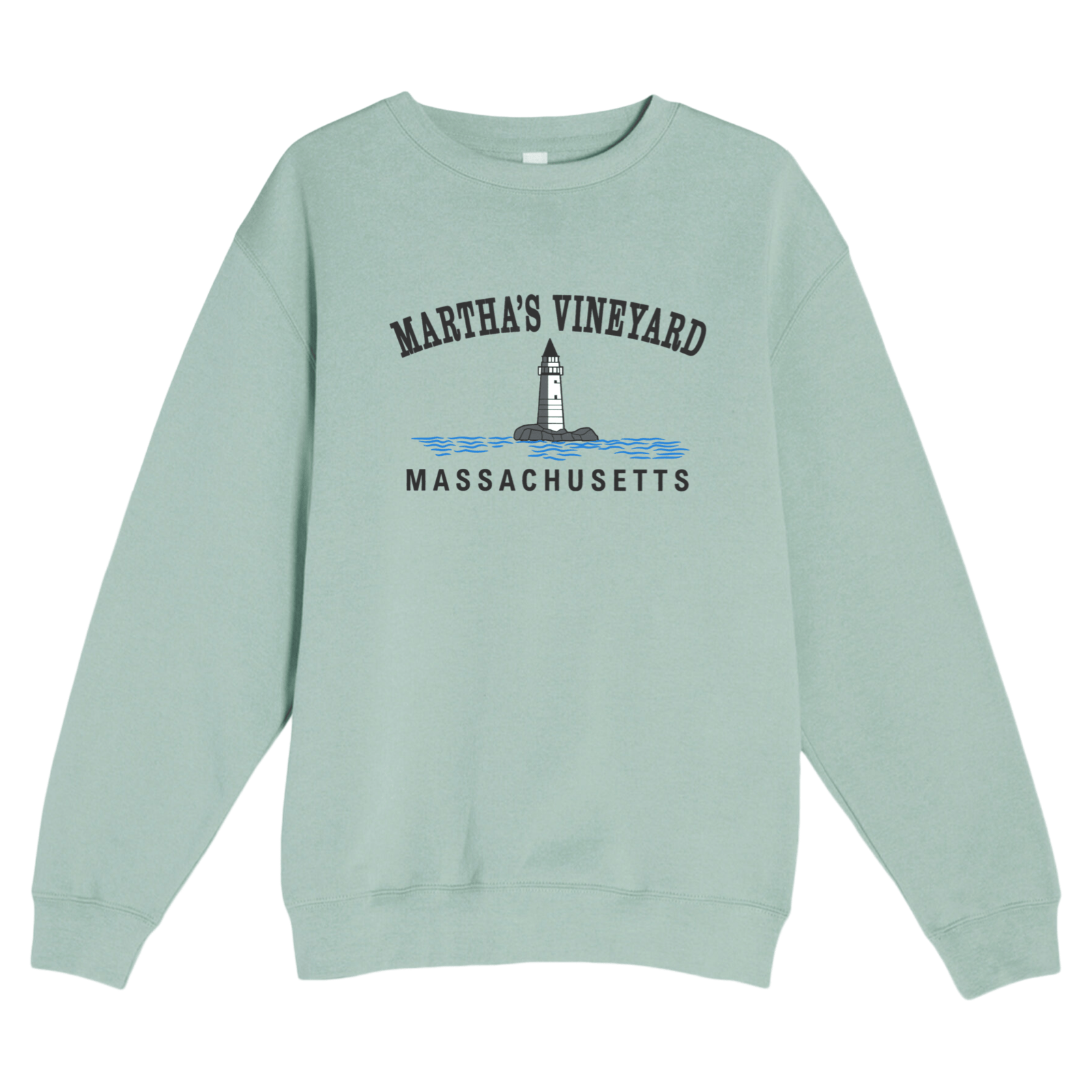Cape Cod Clothing Company Martha's Vineyard Big Lighthouse Soft Fleece Crewneck Sweatshirt