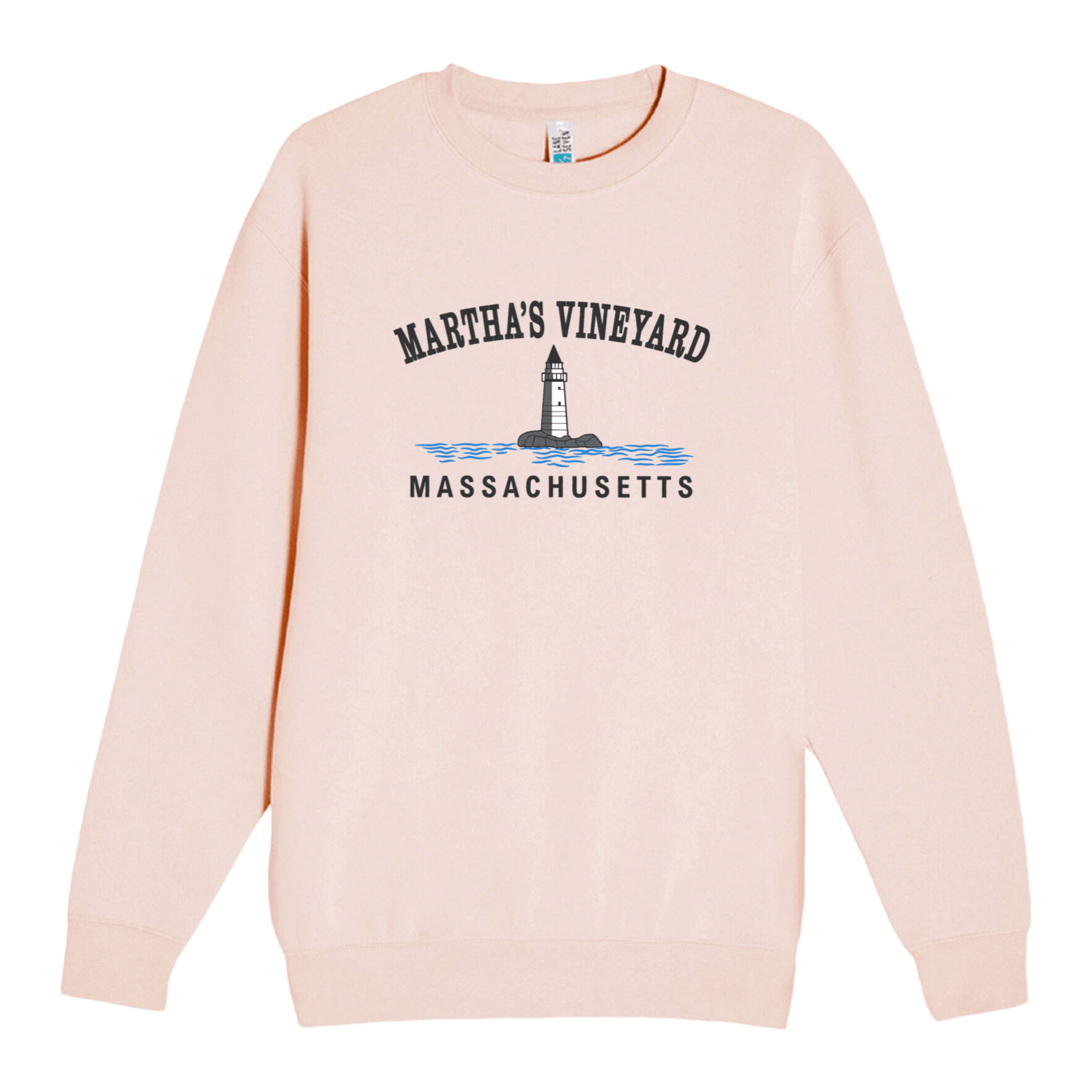 Cape Cod Clothing Company Martha's Vineyard Big Lighthouse Soft Fleece Crewneck Sweatshirt