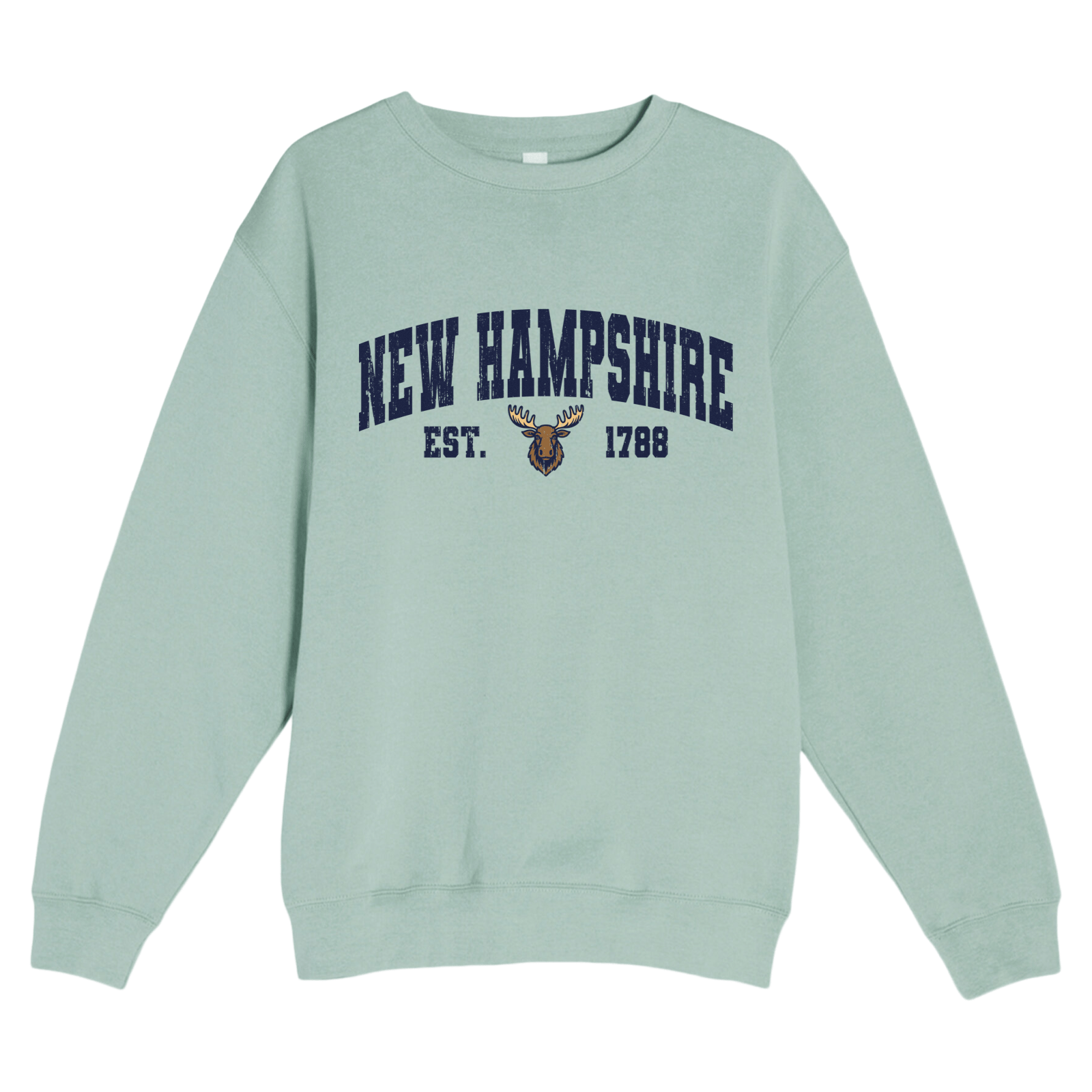 Cape Cod Clothing Company New Hampshire Moose Soft Fleece Crewneck Sweatshirt