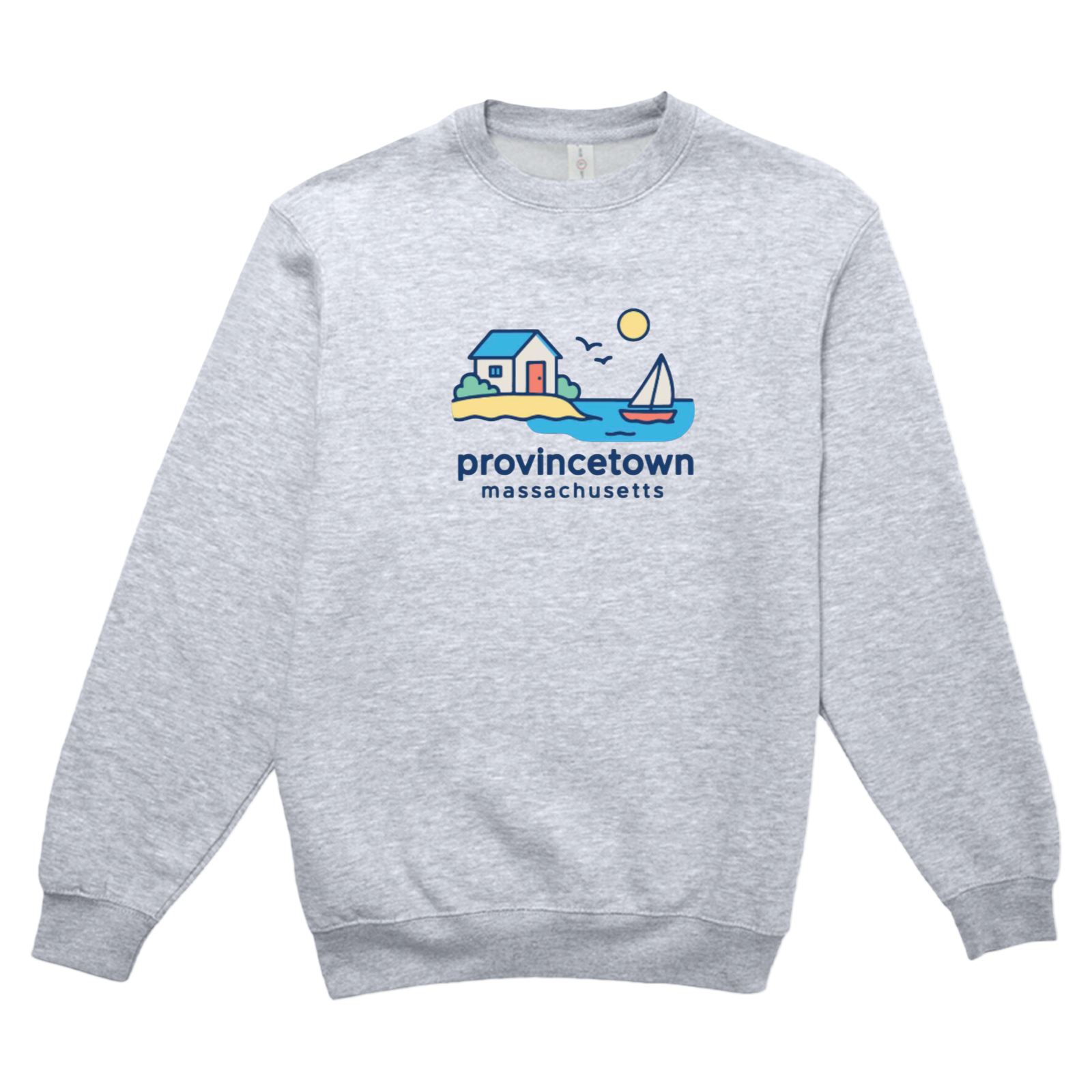 Provincetown Beach House Soft Fleece Crewneck Sweatshirt