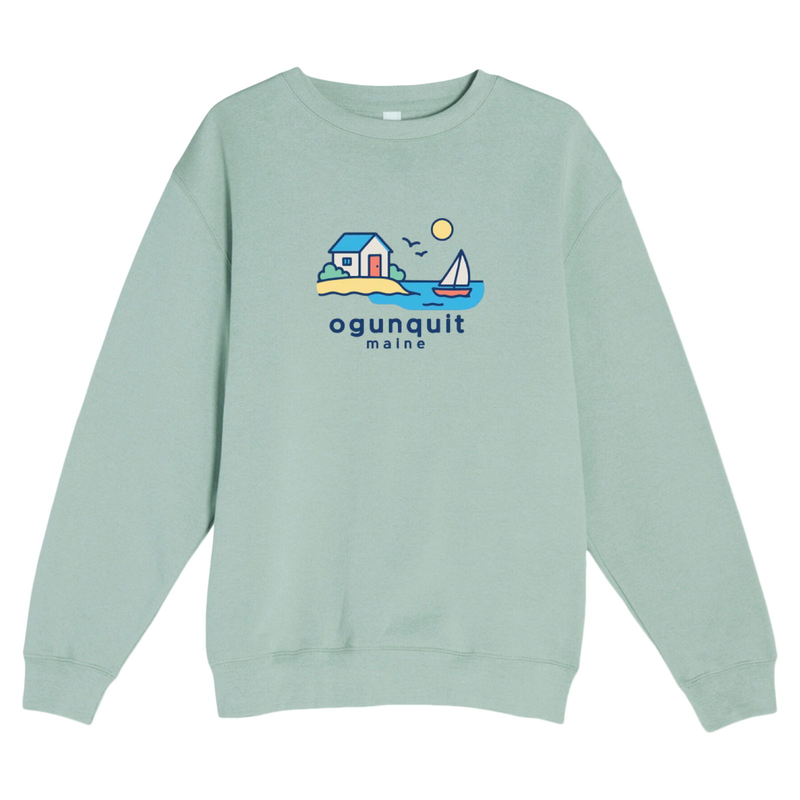 Ogunquit Beach House Soft Fleece Crewneck Sweatshirt