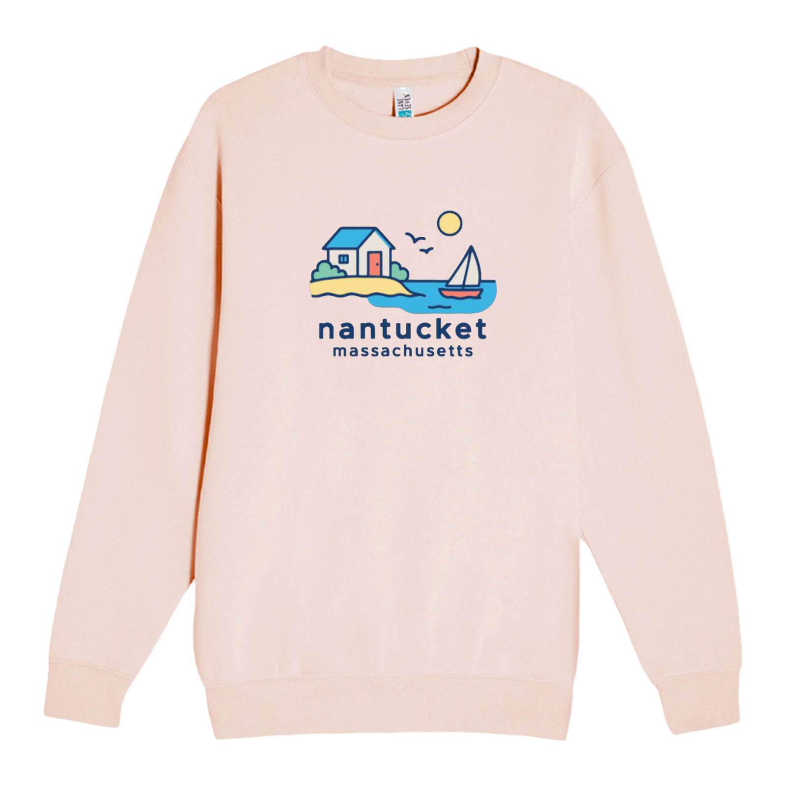 Nantucket Beach House Soft Fleece Crewneck Sweatshirt