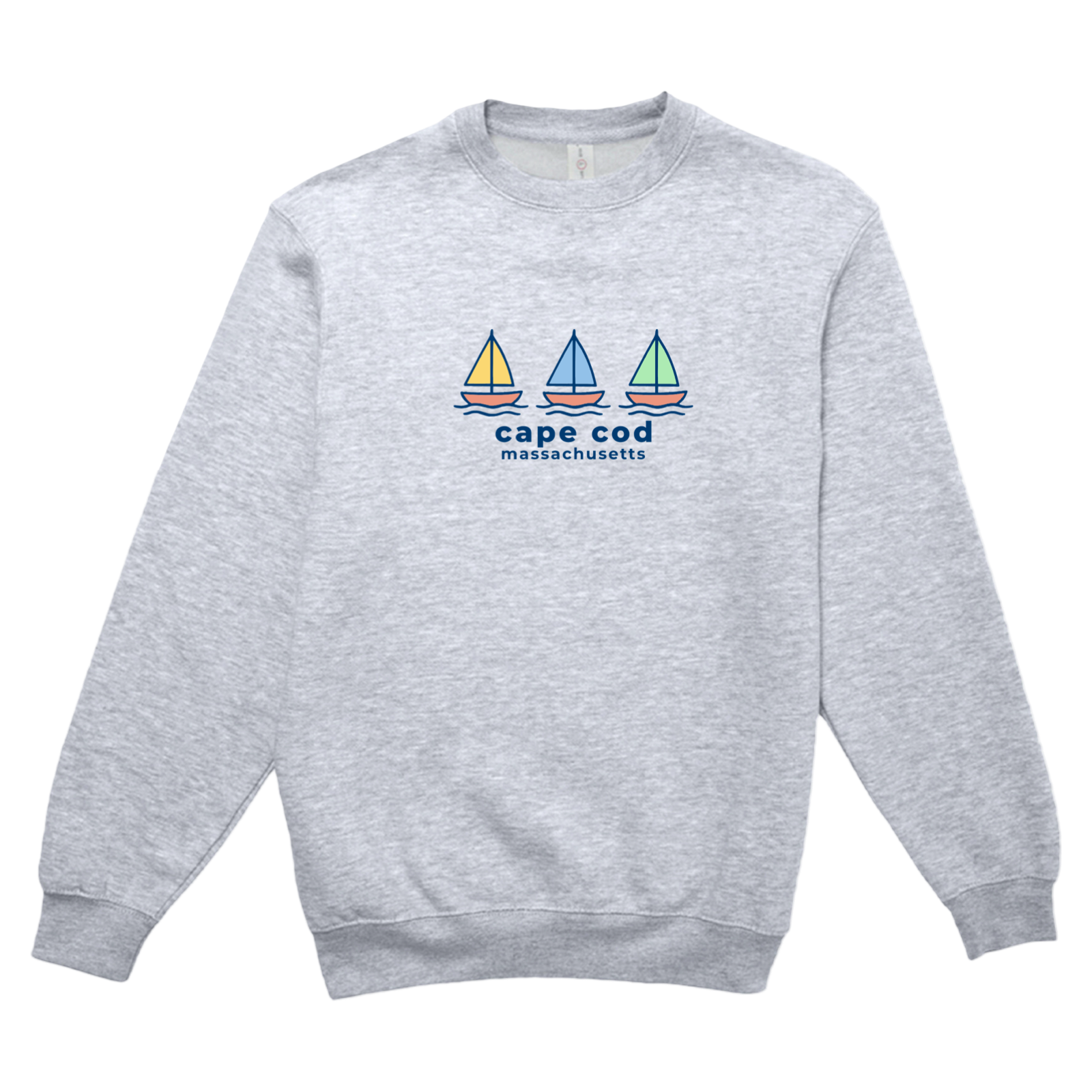 Cape Cod Summer Sails Soft Fleece Crewneck Sweatshirt