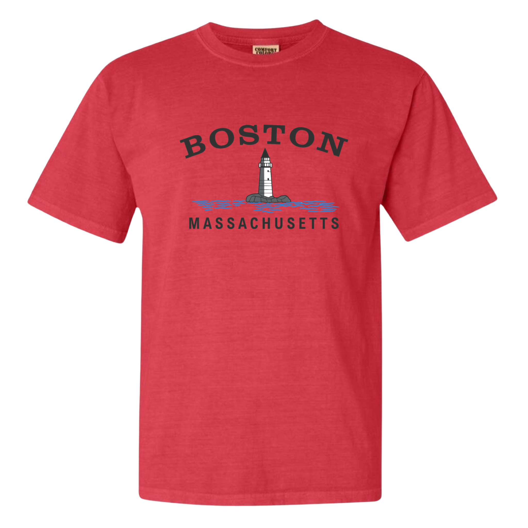 boston big lighthouse comfort colors t-shirt, watermelon