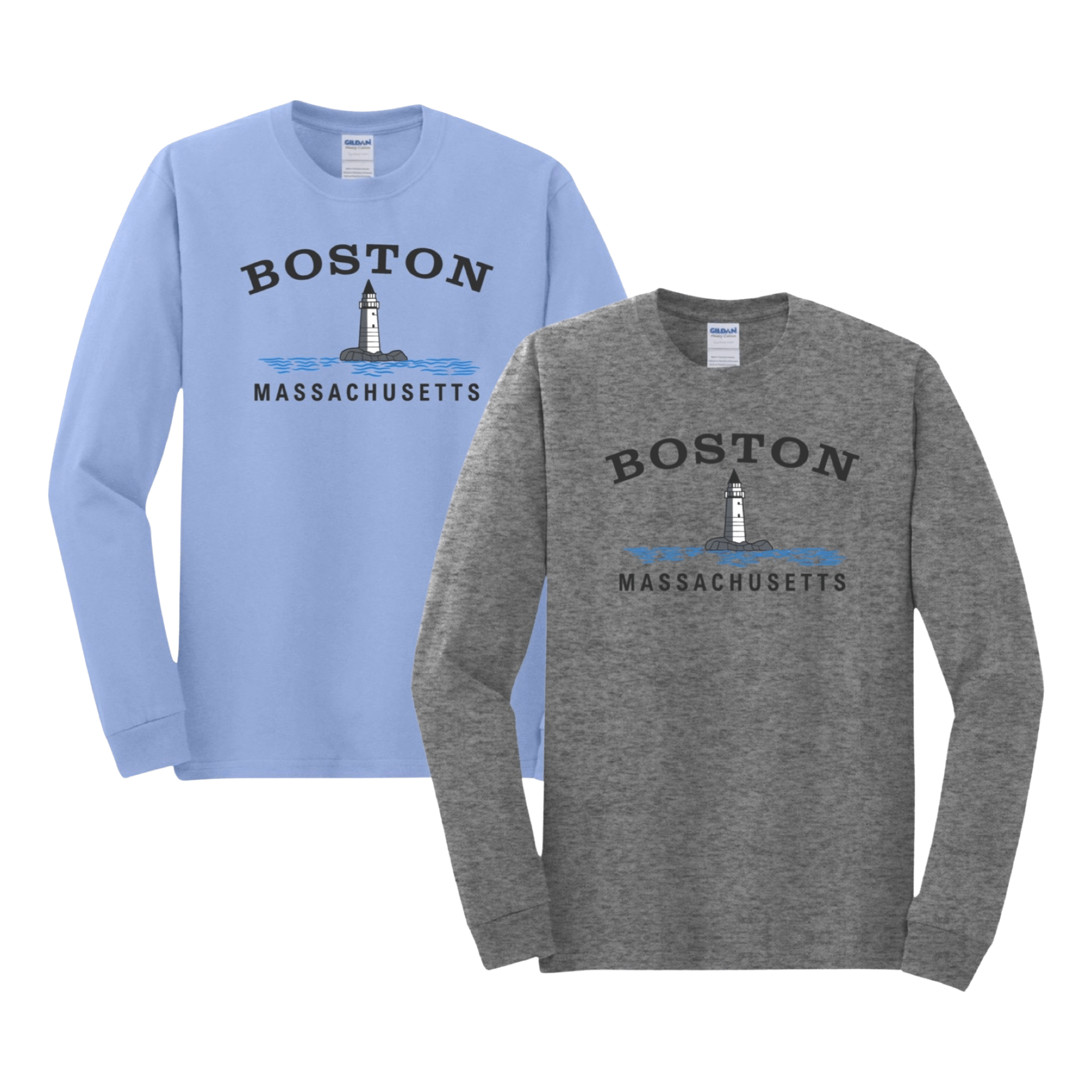 Boston Big Lighthouse Long Sleeve T-Shirt, all