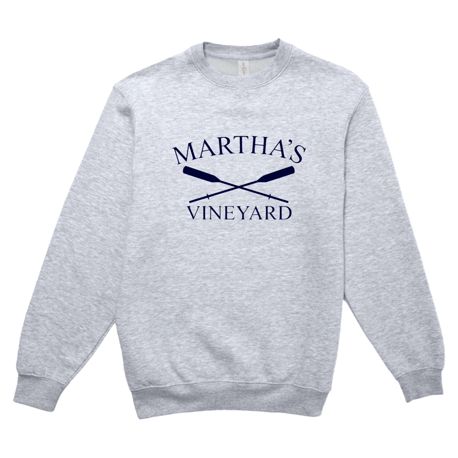 Martha's Vineyard Crossed Oar Soft Fleece Crewneck Sweatshirt