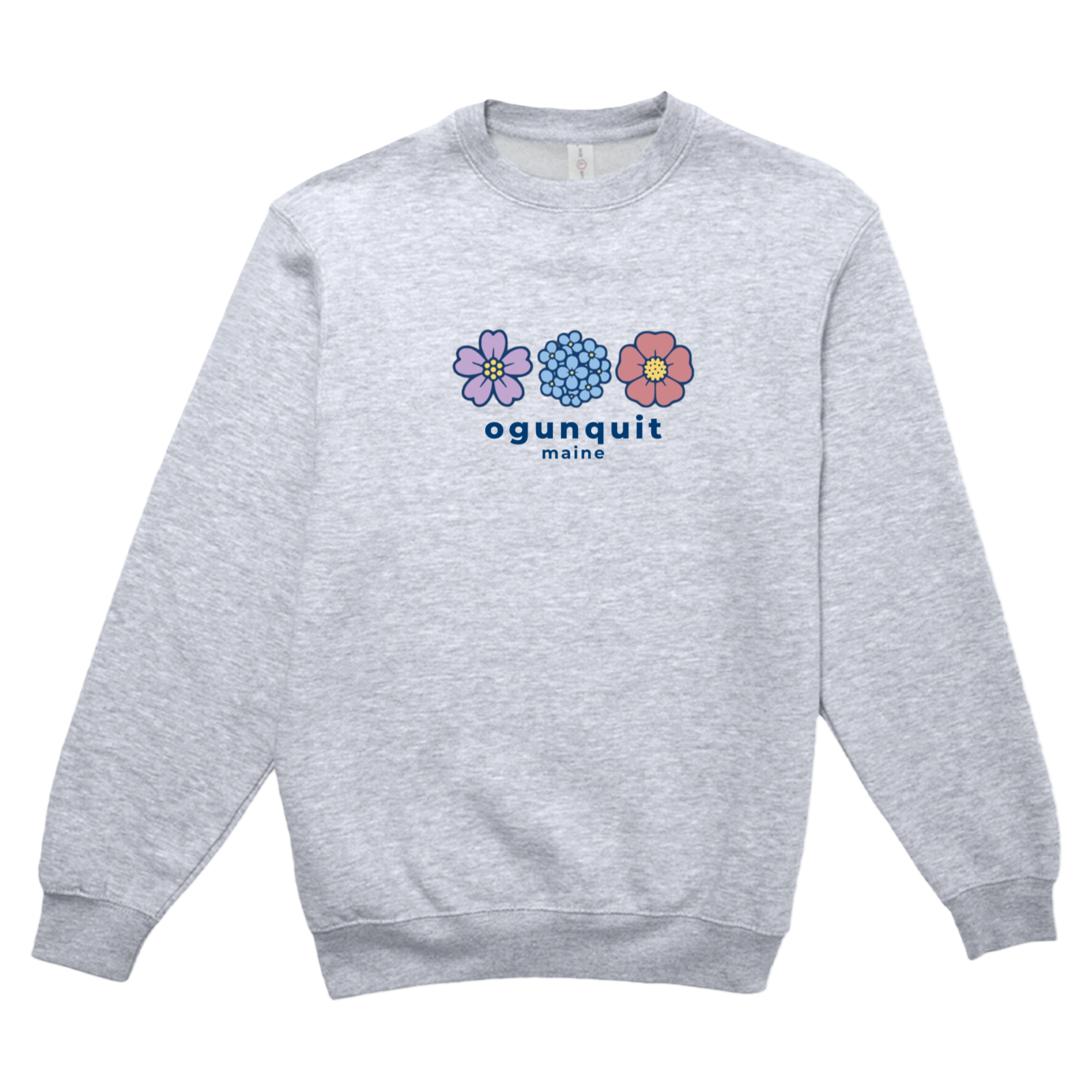 Ogunquit Summer Bloom Soft Fleece Crewneck Sweatshirt