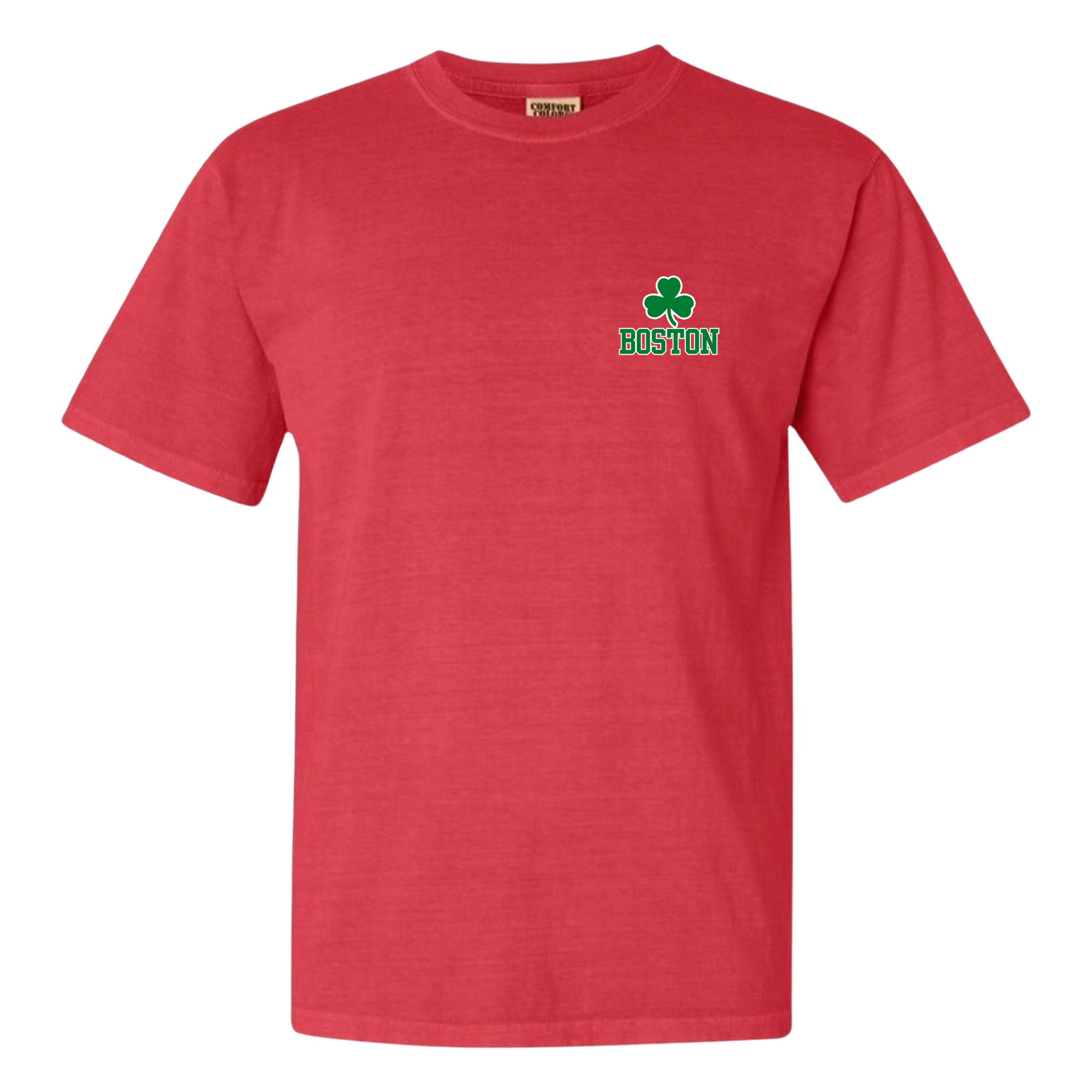 boston green shamrock comfort colors t-shirt, watermelon