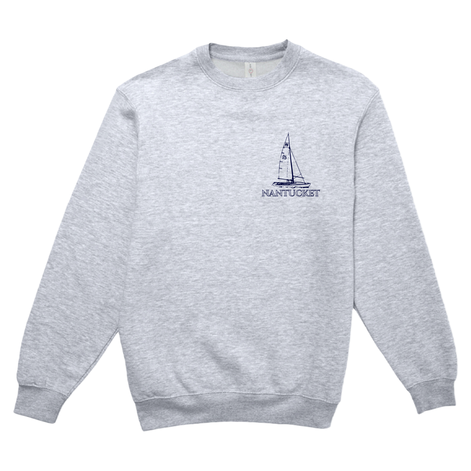 Nantucket Sailboat Soft Fleece Crewneck Sweatshirt