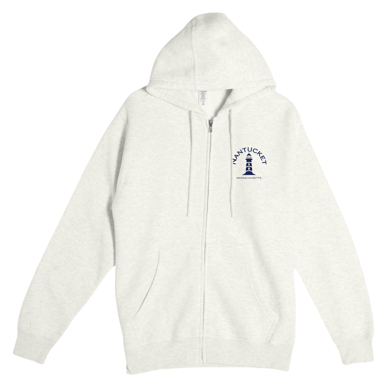 Nantucket Lighthouse Soft Fleece Full Zip Hoodie