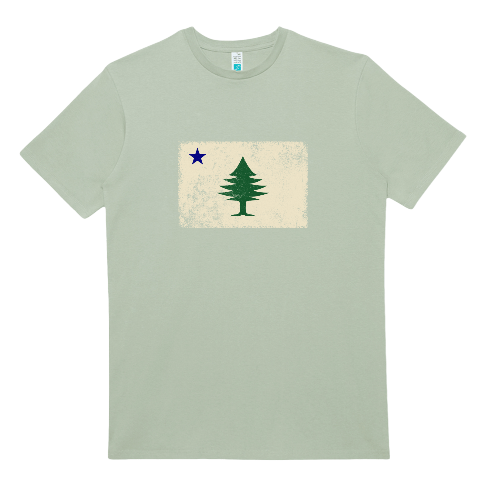 Cape Cod Clothing Company Classic Maine Flag Heavy Cotton T-Shirt