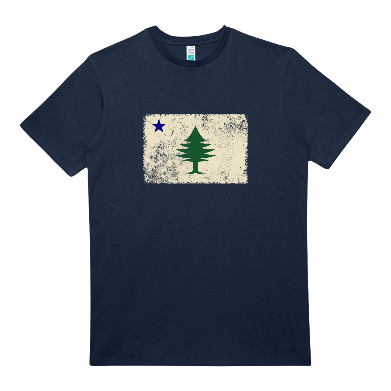 Cape Cod Clothing Company Classic Maine Flag Heavy Cotton T-Shirt