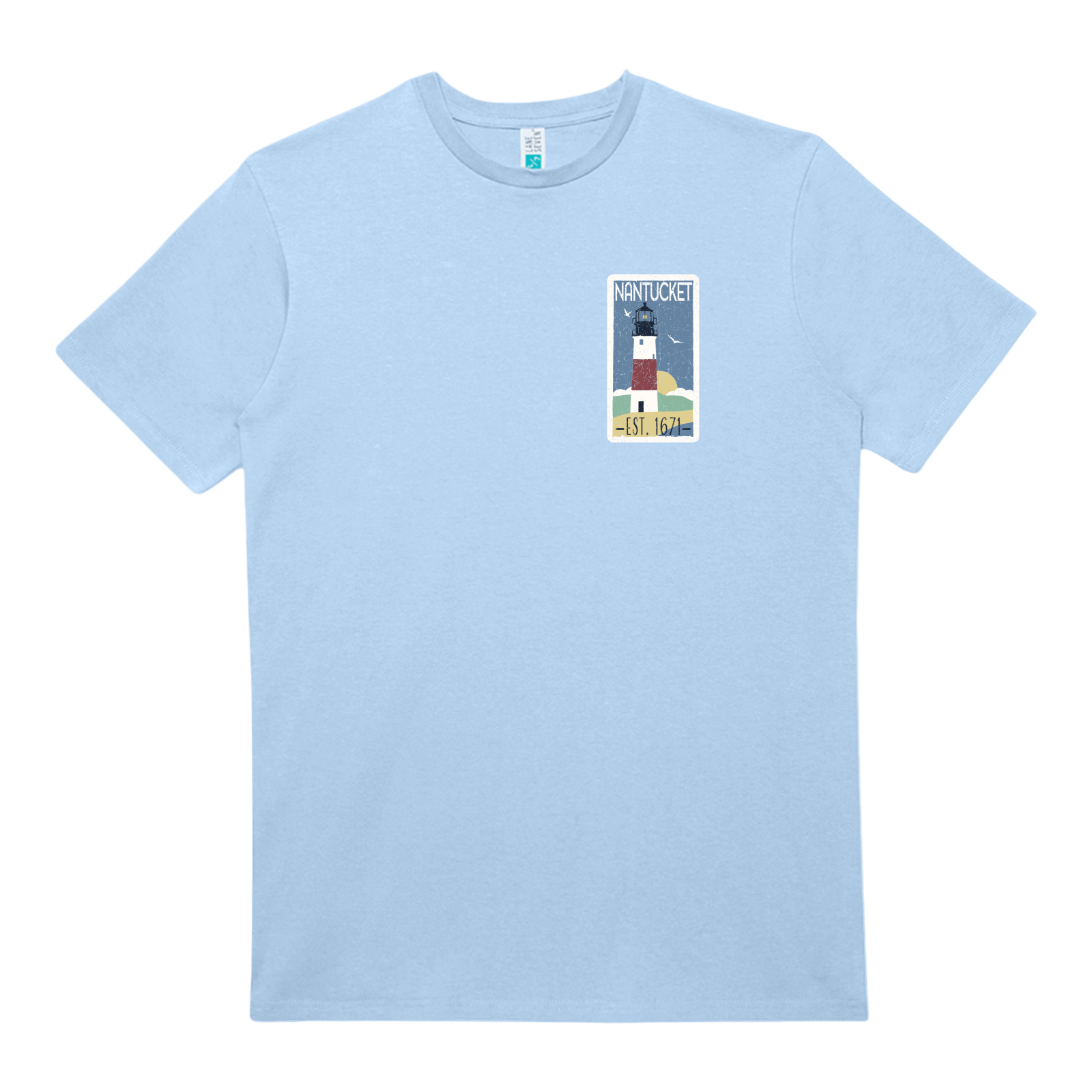Cape Cod Clothing Company Nantucket Vintage Lighthouse Heavy Cotton T-Shirt