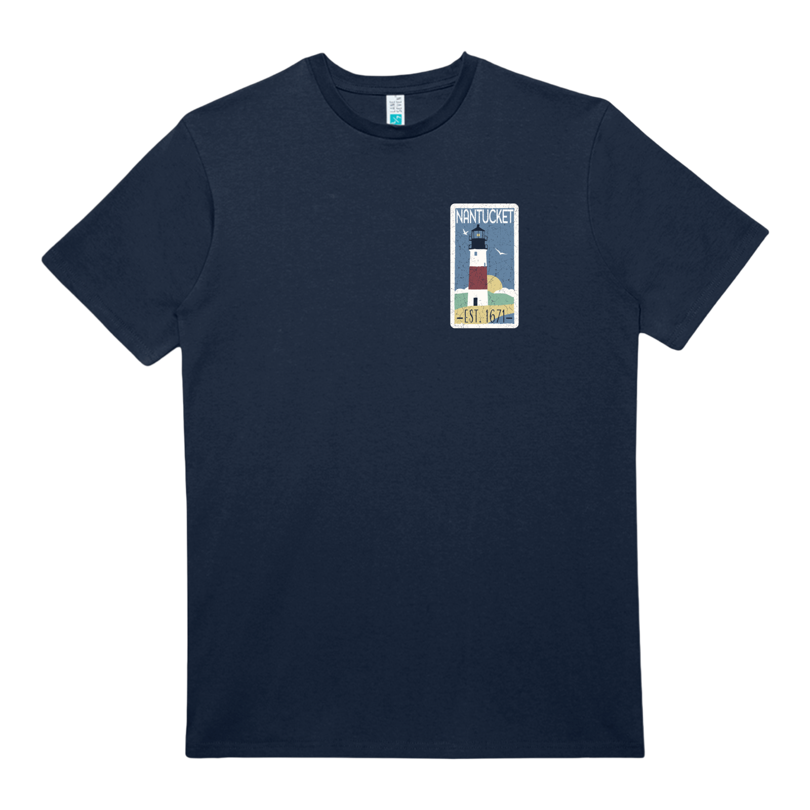 Cape Cod Clothing Company Nantucket Vintage Lighthouse Heavy Cotton T-Shirt