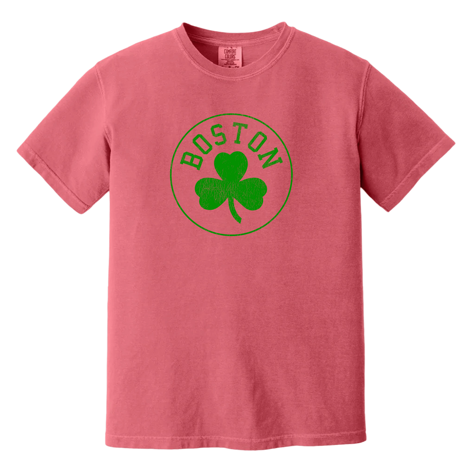 Cape Cod Clothing Company Boston Legacy Shamrock Comfort Colors T-Shirt - Watermelon