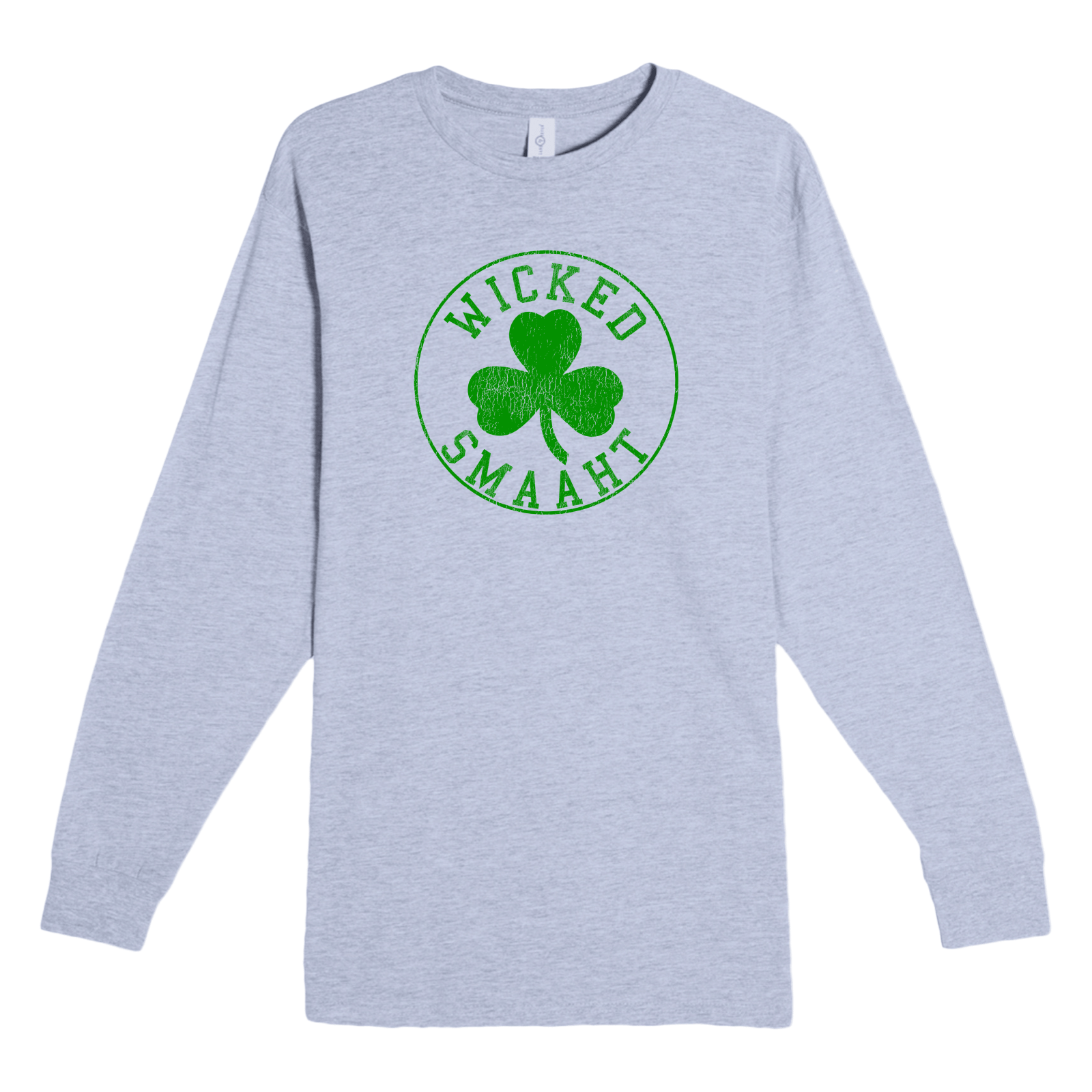 Cape Cod Clothing Company Wicked Smaaht Legacy Shamrock Heavyweight Long Sleeve Tee