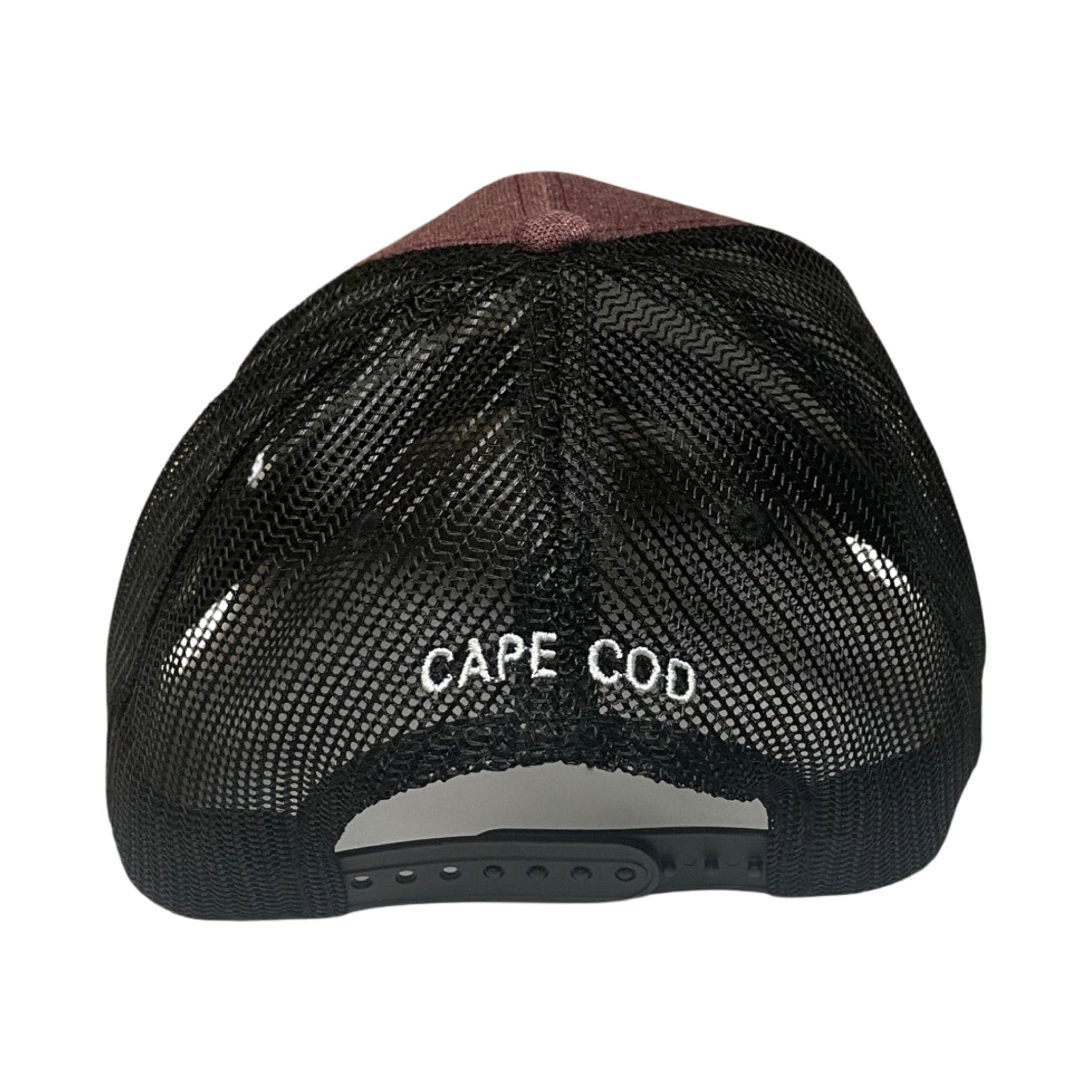 Cape Cod Silhouette Patch Mesh Snapback Hat, back