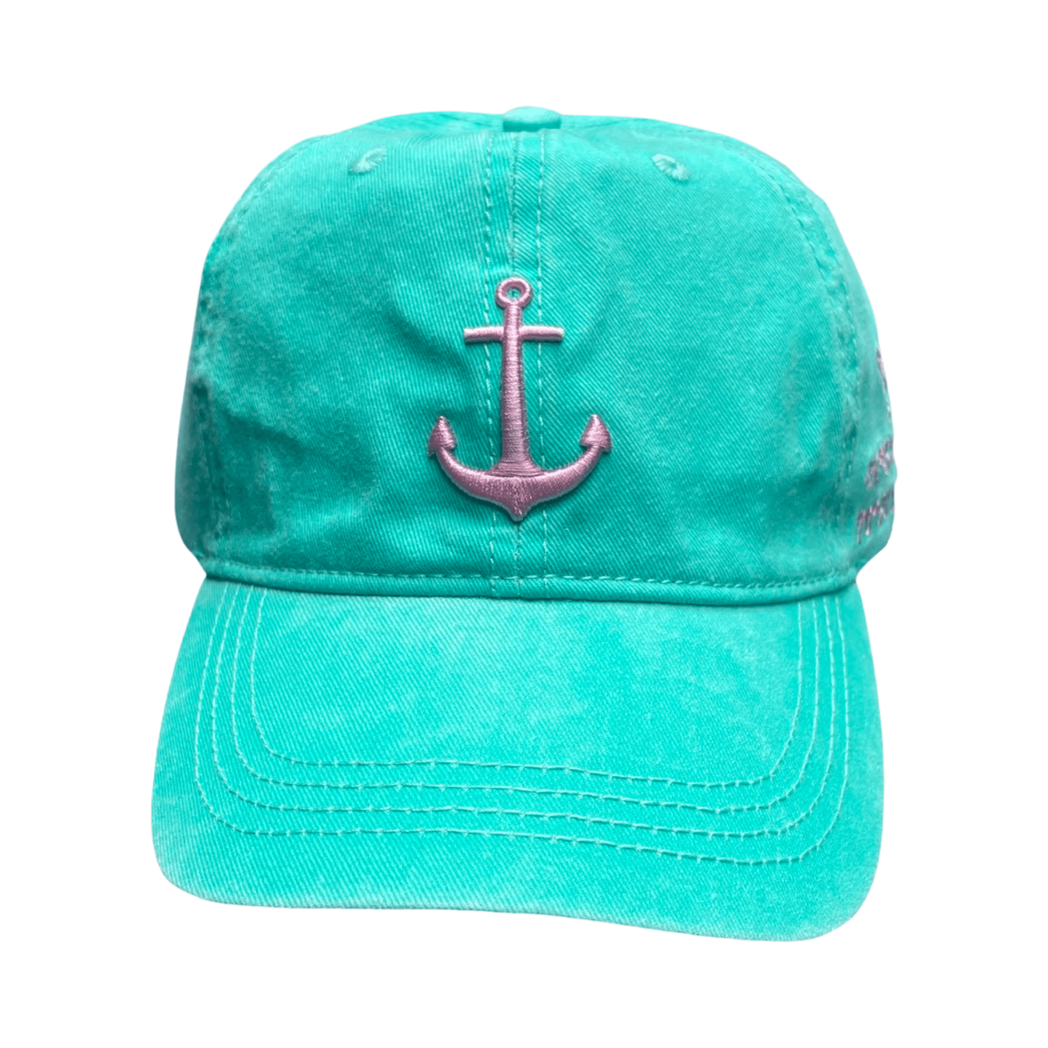 marthas vineyard anchor adjustable hat, seafoam