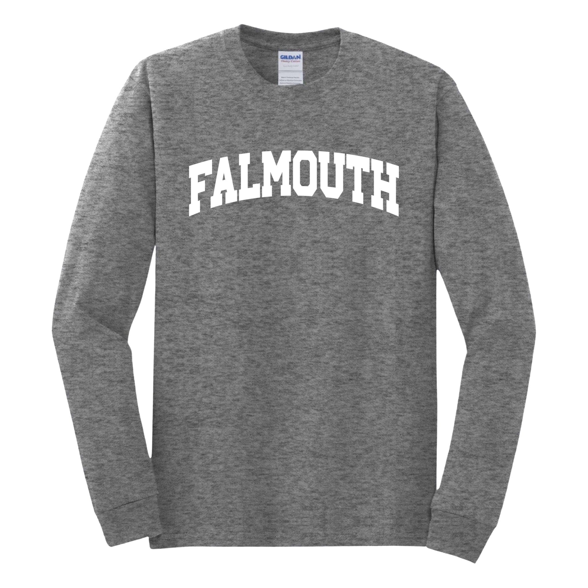 falmouth long sleeve t-shirt, graphite heather