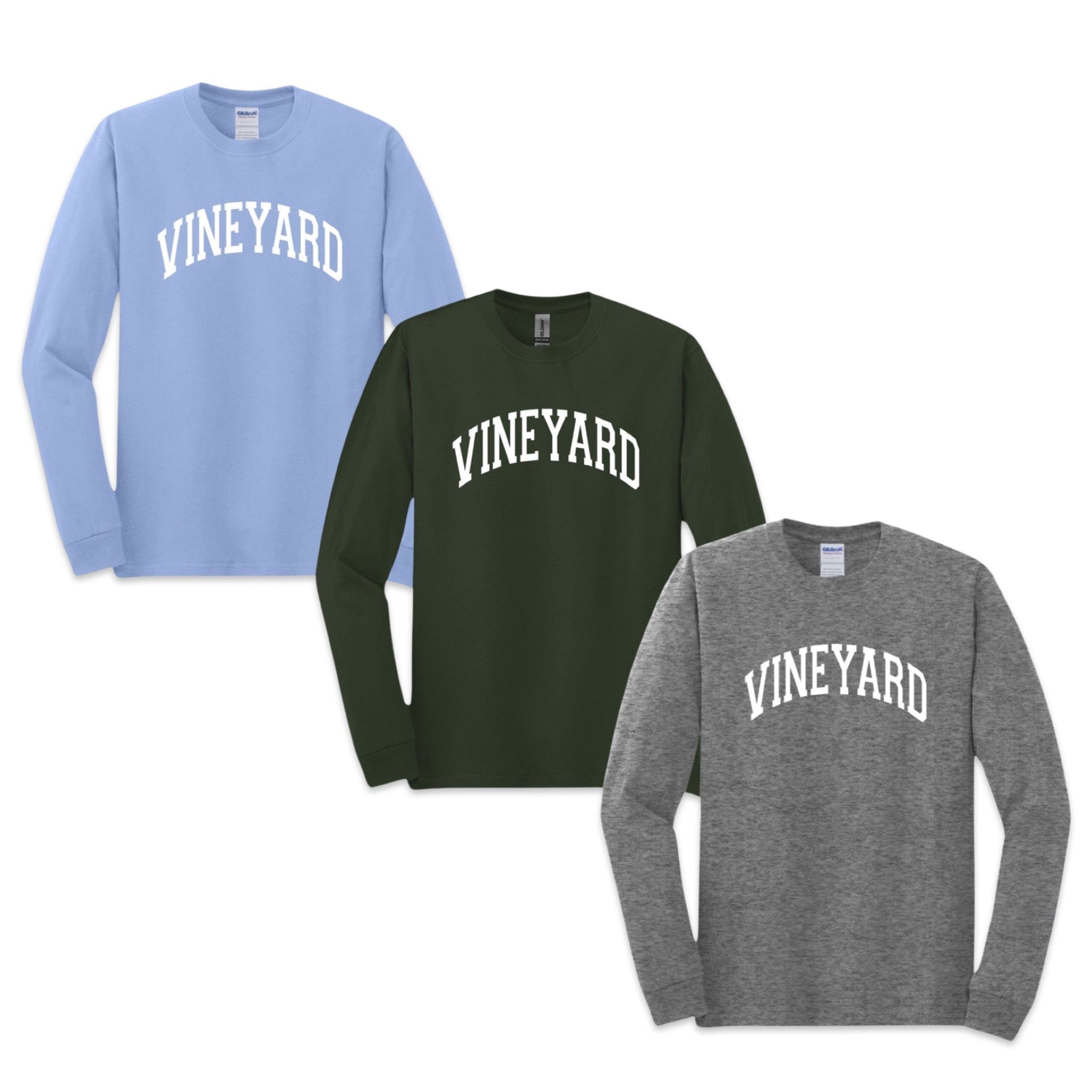 vineyard classic long sleeve t-shirt, all colors