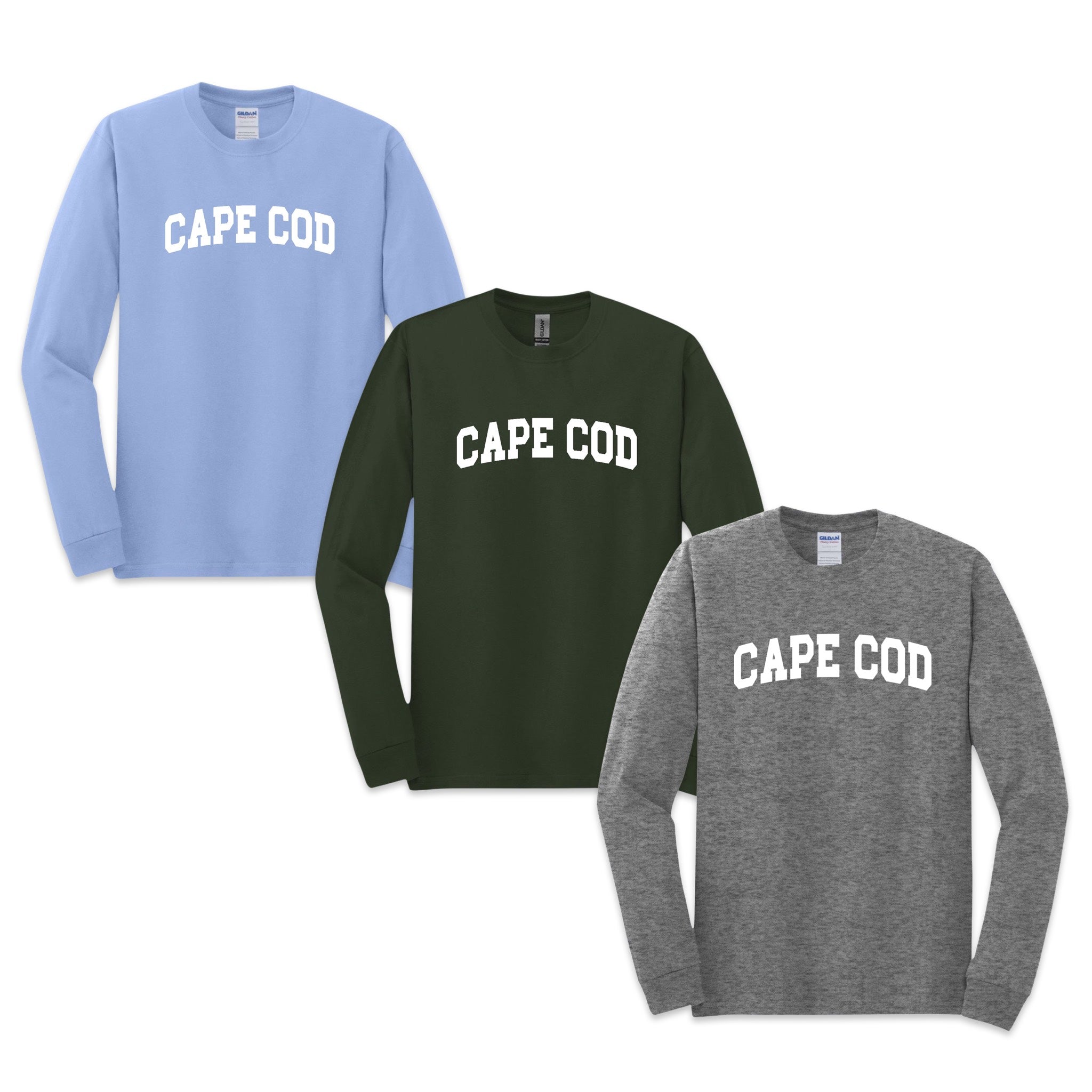 cape cod classic long sleeve t-shirt, all colors