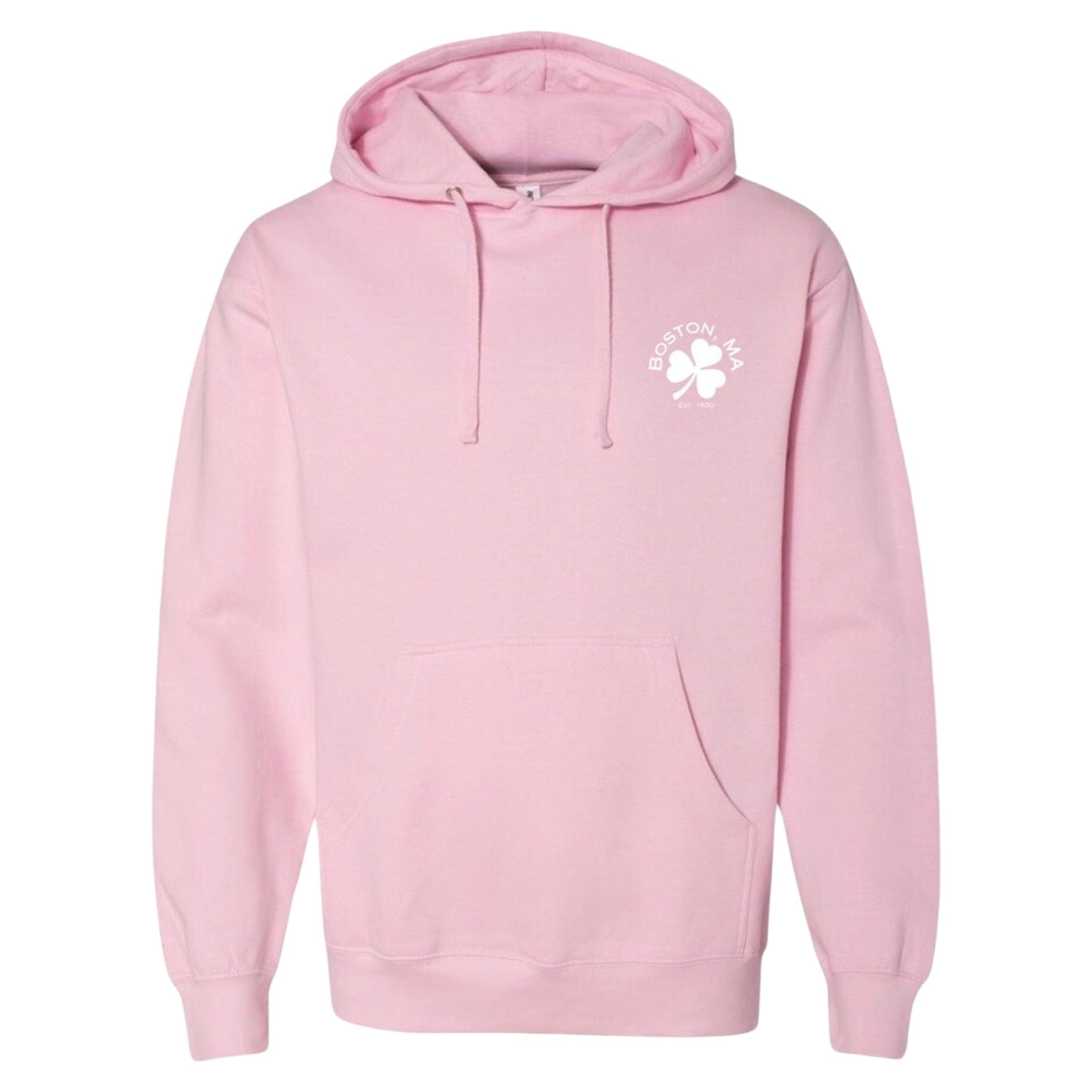 Boston Shamrock Essential Hoodie, pink