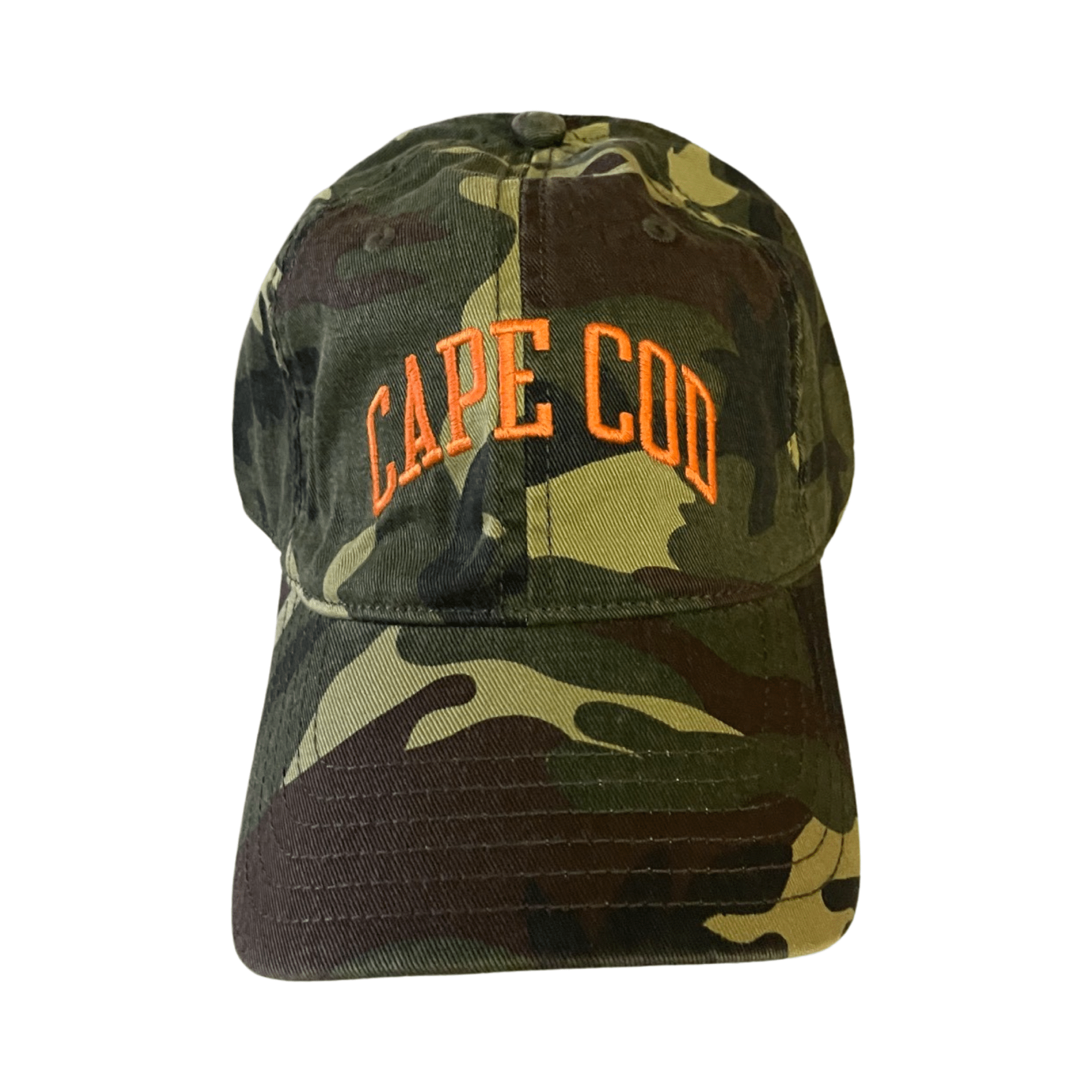 cape cod camo adjustable hat, front