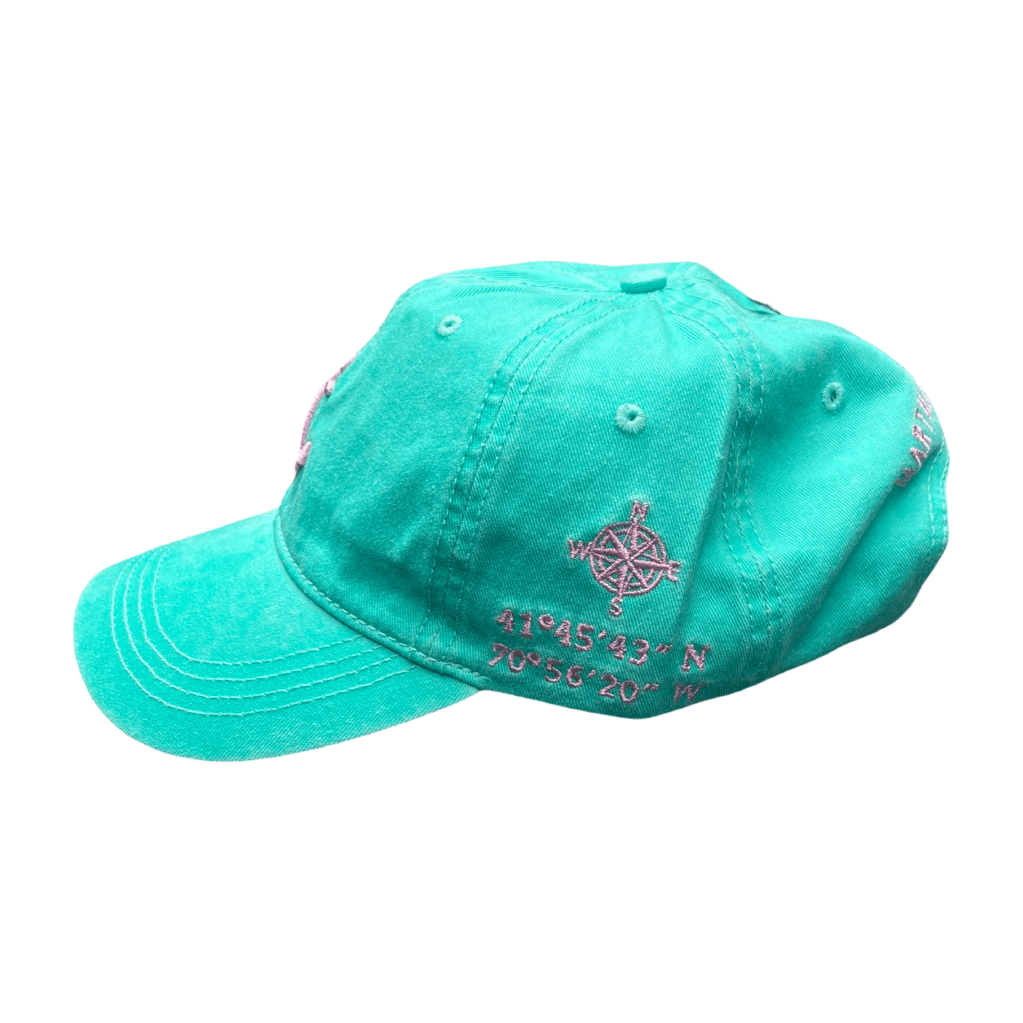 marthas vineyard anchor adjustable hat, seafoam