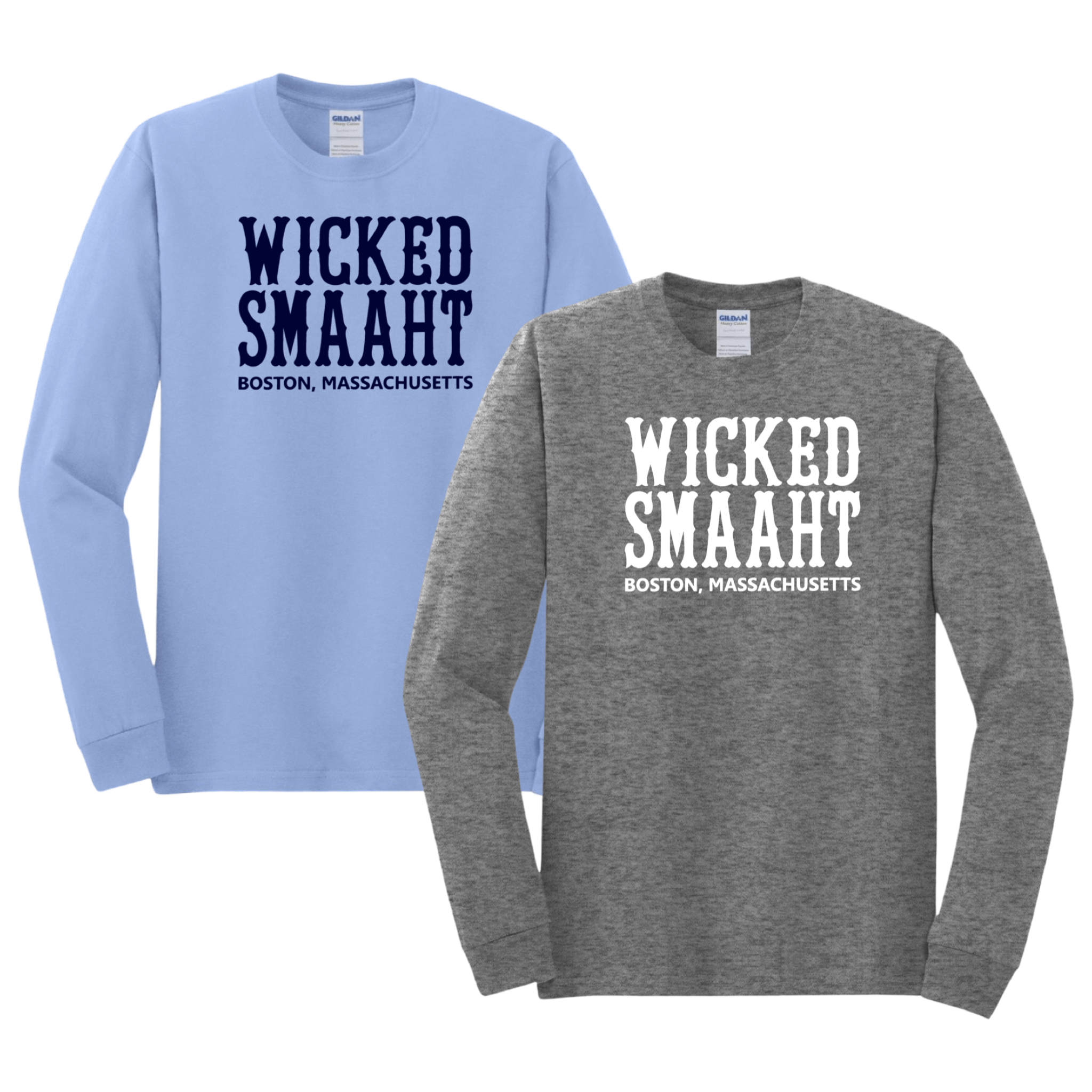 Boston Wicked Smaaht Long Sleeve T-Shirt