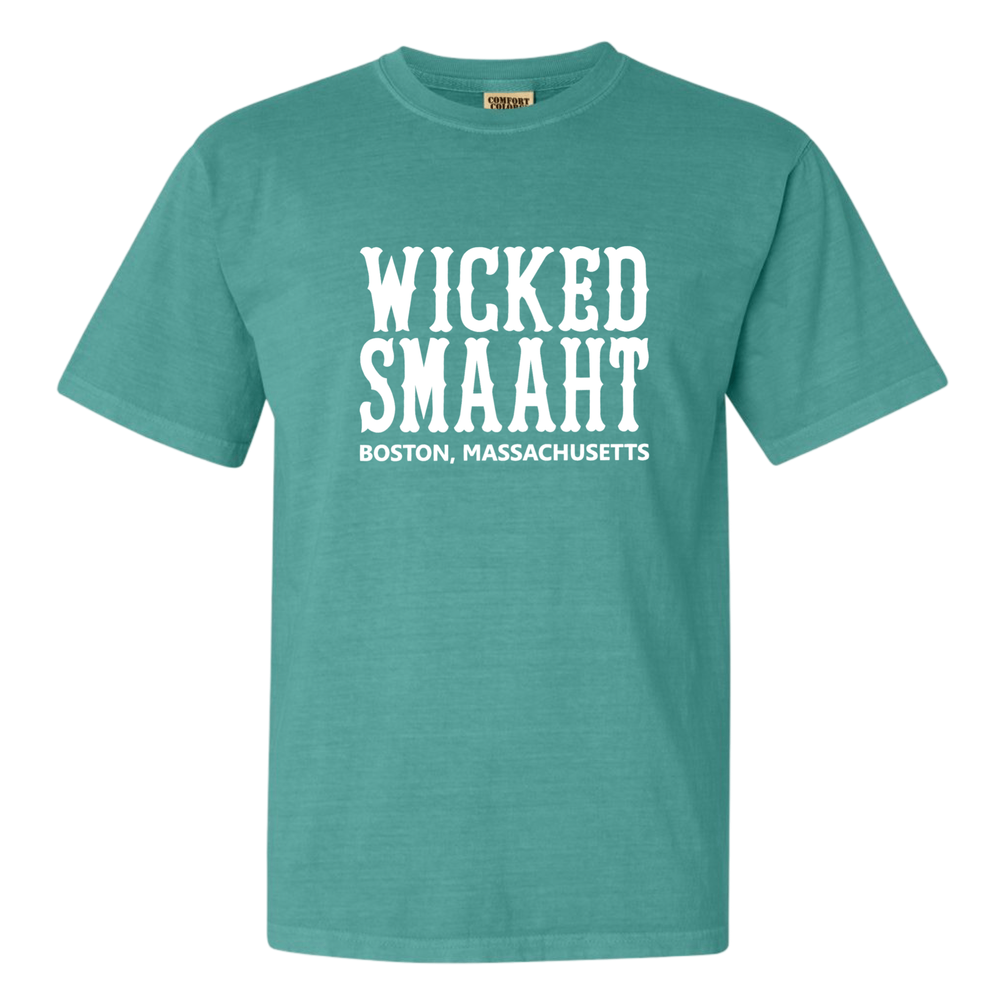 Boston Wicked Smaaht Comfort Colors T-Shirt, seafoam